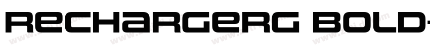RechargeRg Bold字体转换